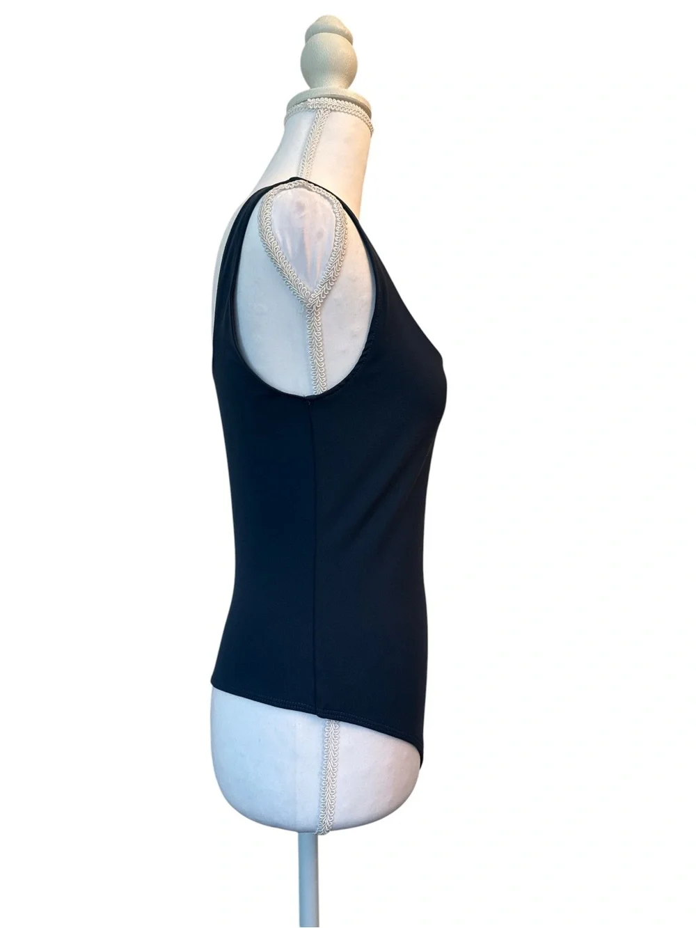 Free People Intimately Navy Notch Scoop Bodysuit